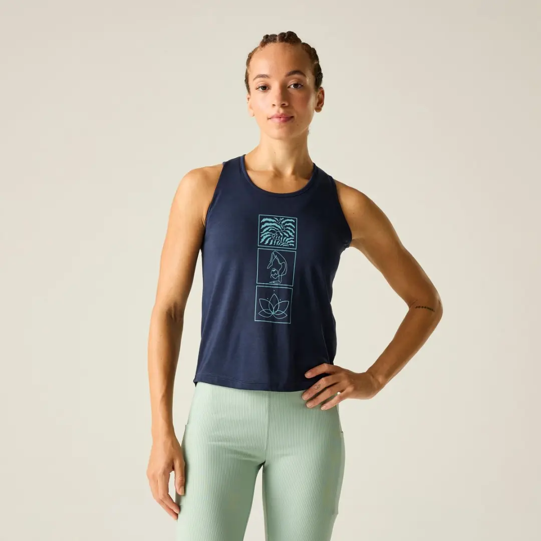 Dare2b Harmonic Mouwloos T-shirt Blauw 42 Vrouw