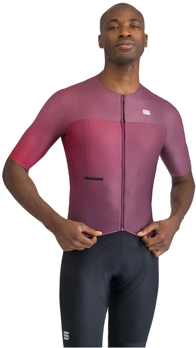 Sportful Light Korte Mouw Wielertrui Rood,Paars 2XL Man