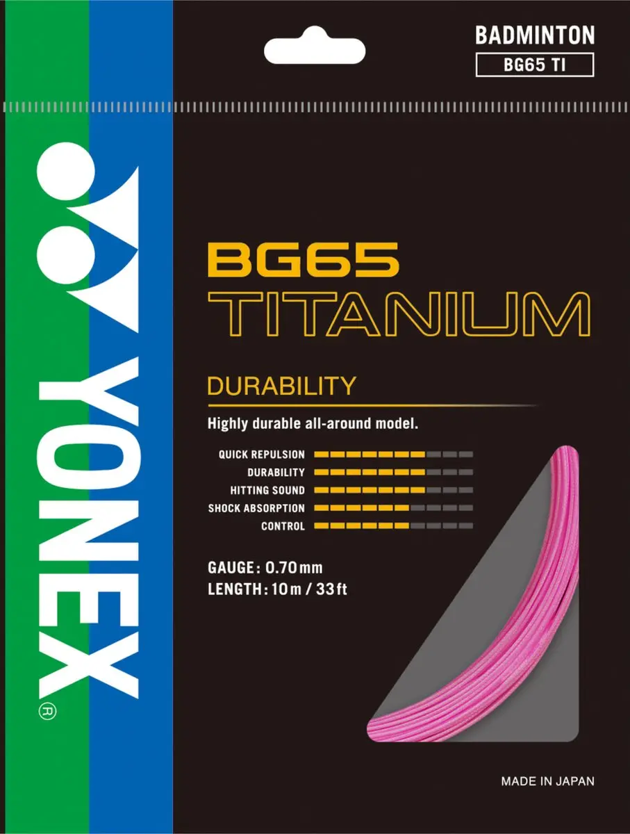 Yonex BG65 TI badmintonsnaar