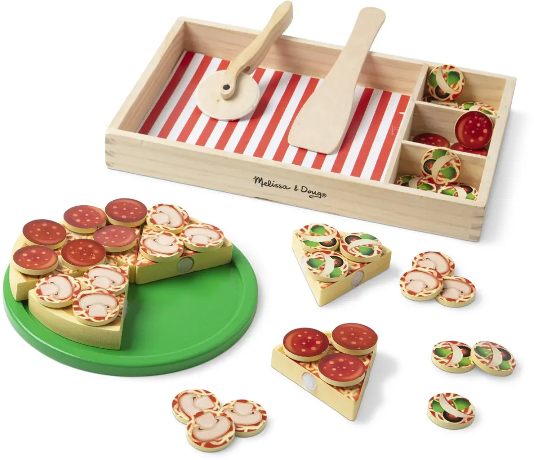 Melissa & Doug Houten Pizzaset