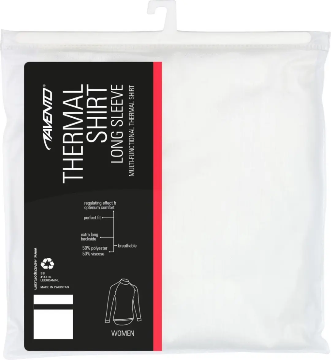 Avento Thermoshirt Lange Mouw - Maat 44 Wit - afbeelding 6 van 6