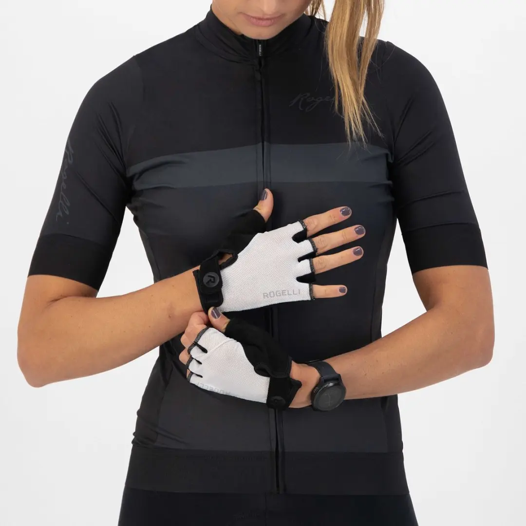 Rogelli Core Dames Fietshandschoenen Korte Vinger L - Wit