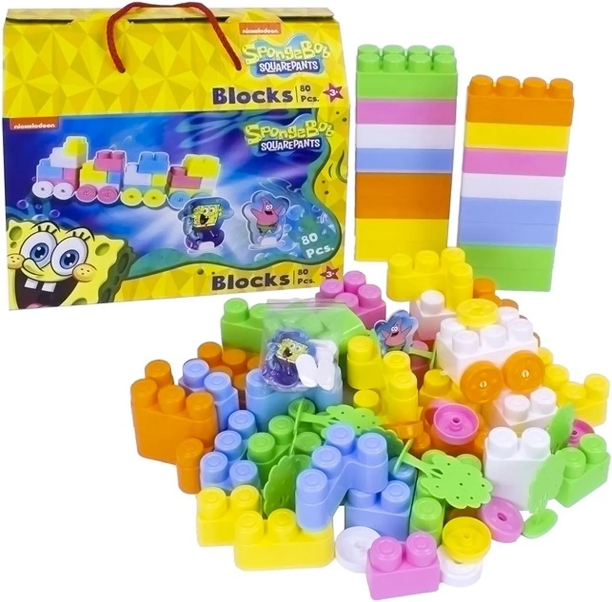 Nickelodeon Spongebob Squarepants Bouwstenen 80 Stuks