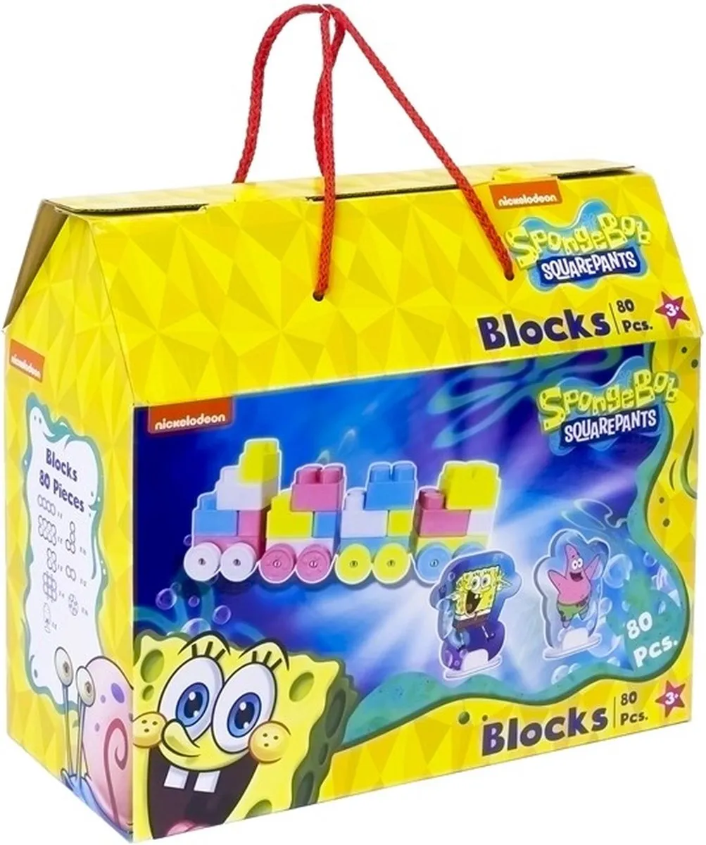 Nickelodeon Spongebob Squarepants Bouwstenen 80 Stuks