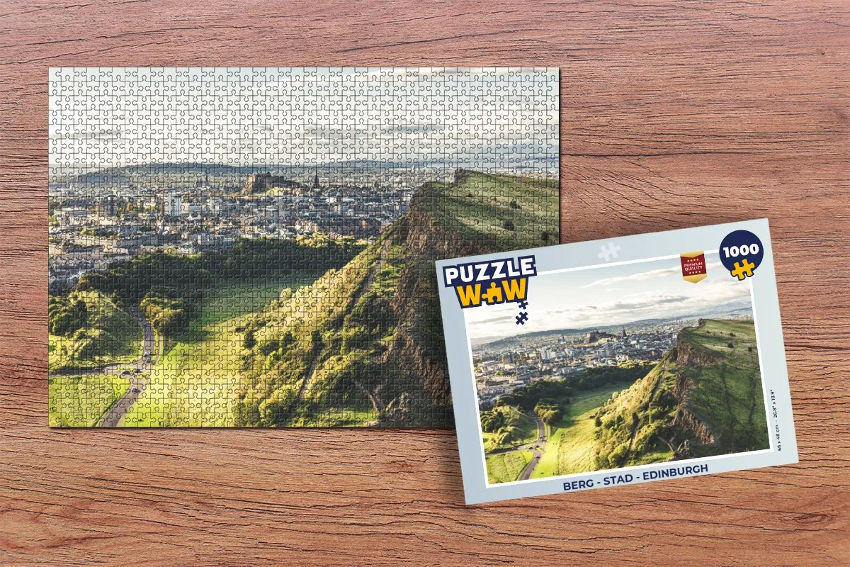PuzzleWow Edinburgh Legpuzzel 1000 Stuks - Multicolor