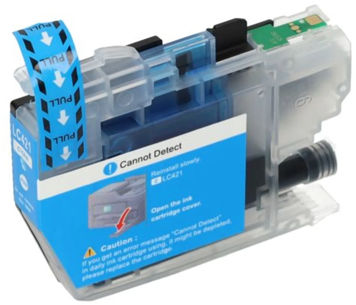 PrintAbout LC-421C Inktcartridge Cyaan - 9ml - o.a. Brother DCP J125