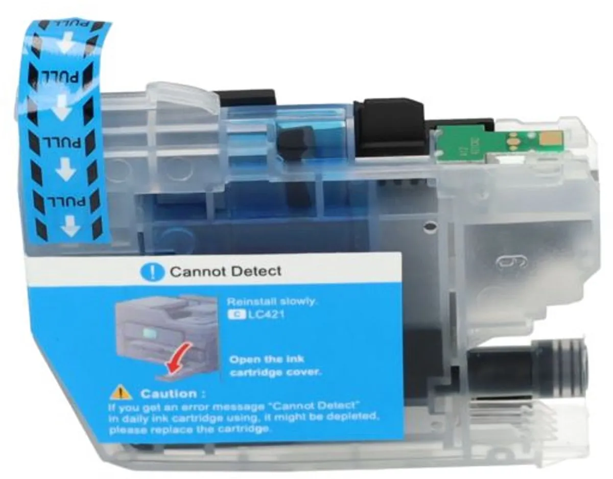 PrintAbout LC-421C Inktcartridge Cyaan - 9ml - o.a. Brother DCP J125