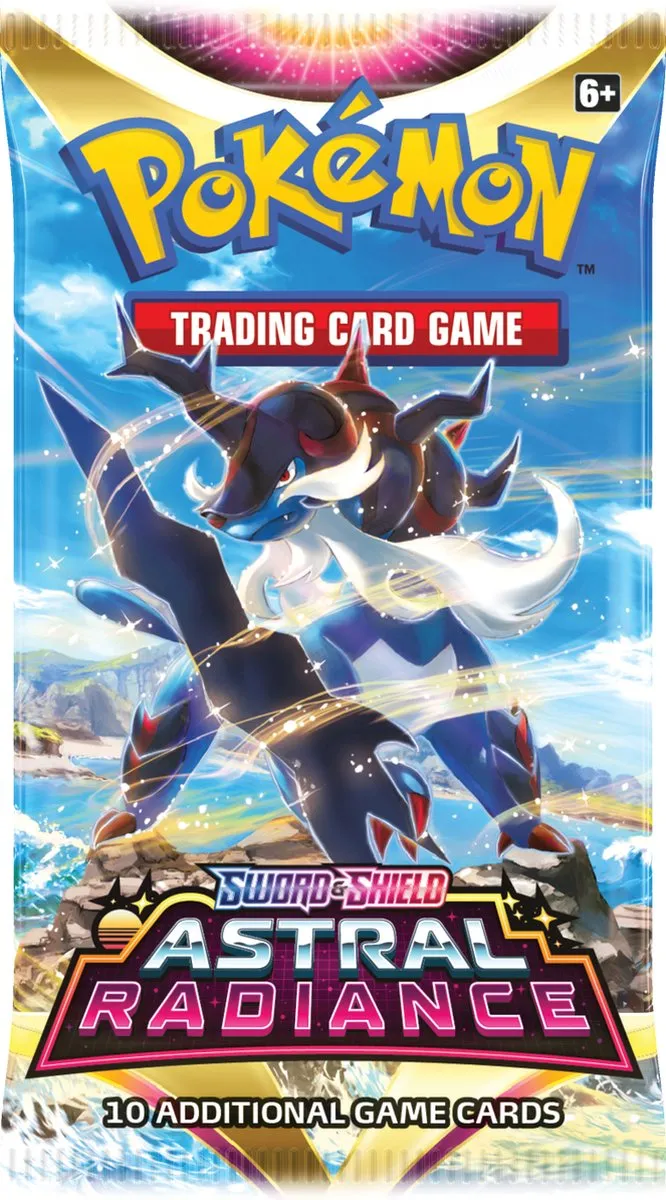 Pokémon Sword & Shield Astral Radiance Booster - 10 Kaarten + Codekaart