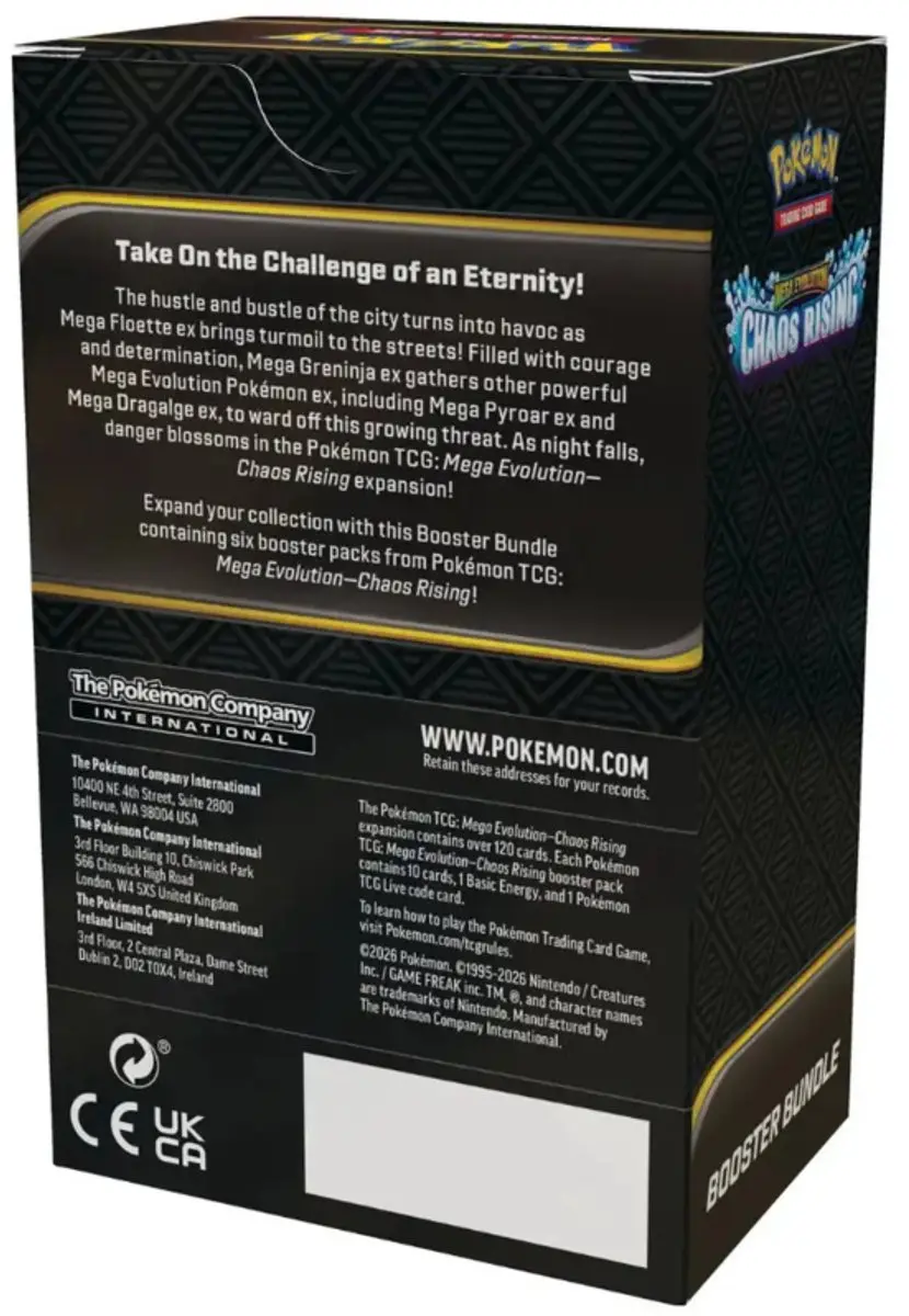 Pokémon TCG Chaos Rising Booster Bundle - 20 Spelers