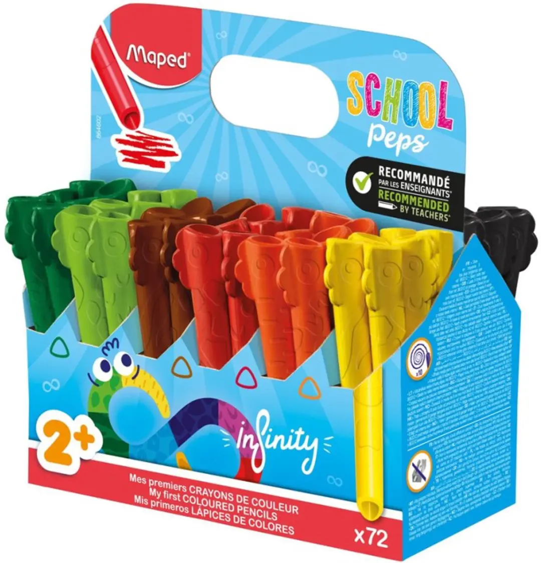 Maped kleurpotloden Color'PEPS INFINITY, driehoekig, 72 stuks, schoolpak