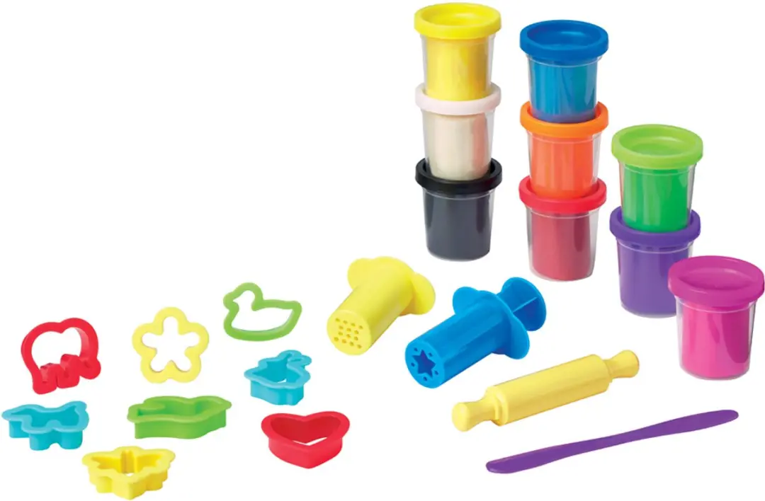 Maped boetseerklei set met accessoires, 21-delig, 9 kleuren