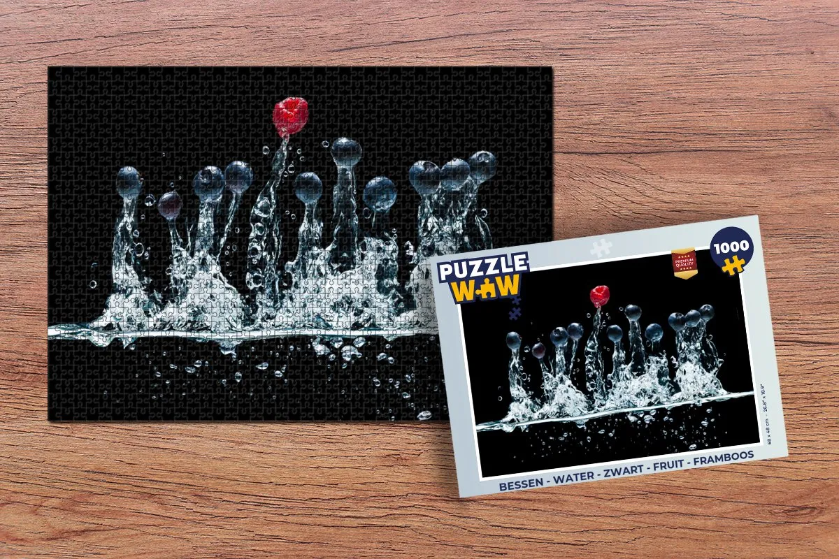 PuzzleWow Framboos Legpuzzel 1000 Stuks - Multicolor