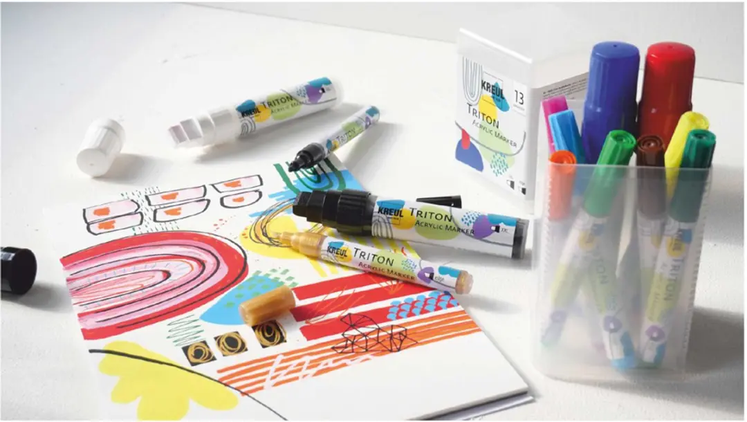 Kreul Acrylmarker Solo Goya Triton Power Pak - 13 Stuks - Wit