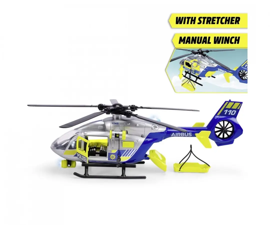 Dickie Politie Helikopter - Grijs - afbeelding 3 van 6
