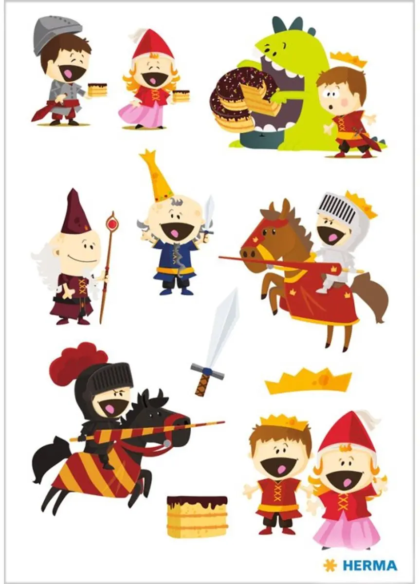 HERMA stickers DECOR, 84 × 120 mm, 2 vel à 17 stickers
