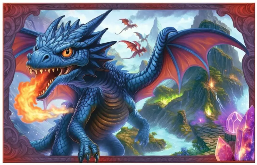 HERMA schrijfonderlegger DRAGON, softtouch oppervlak, dubbelzijdig bedrukt