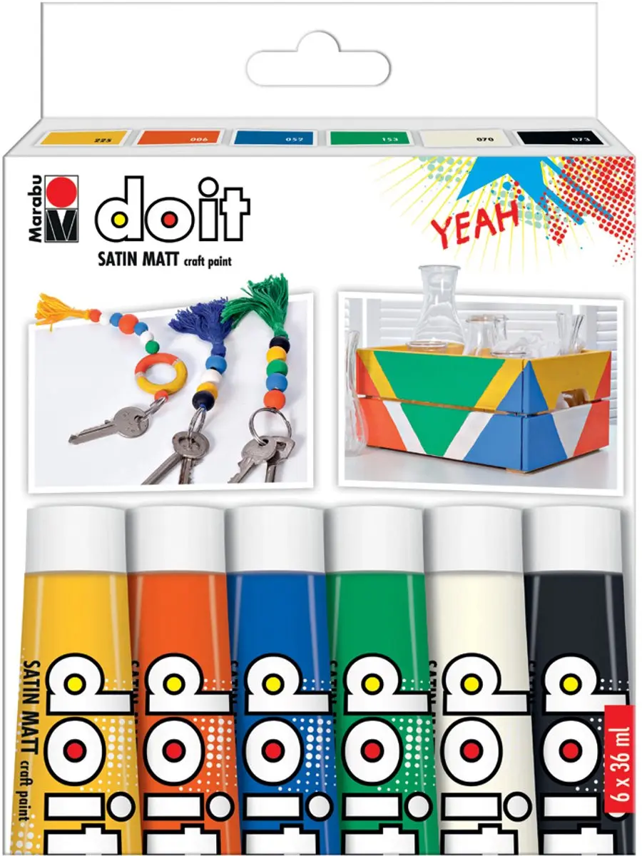Marabu DO IT Acrylverfset - 12 Kleuren 36ml
