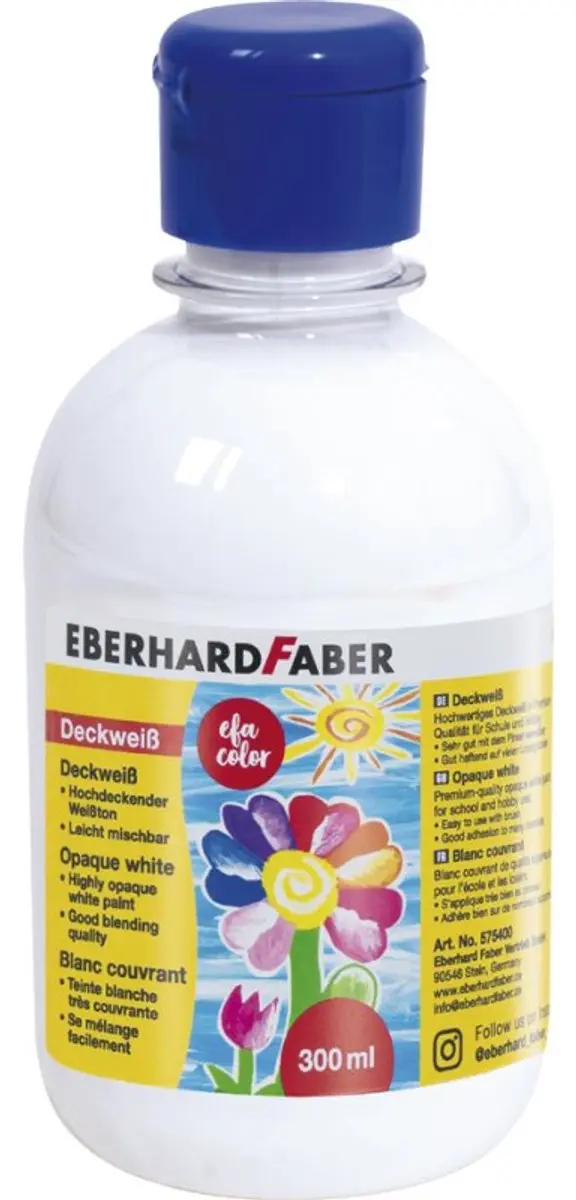 EBERHARD FABER dekkende witte verf, 7,5 ml tube