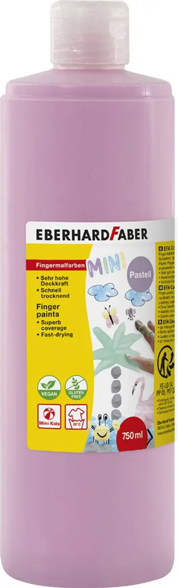 Eberhard Faber EFA Color Vingerverf 750ml - Pastelroze