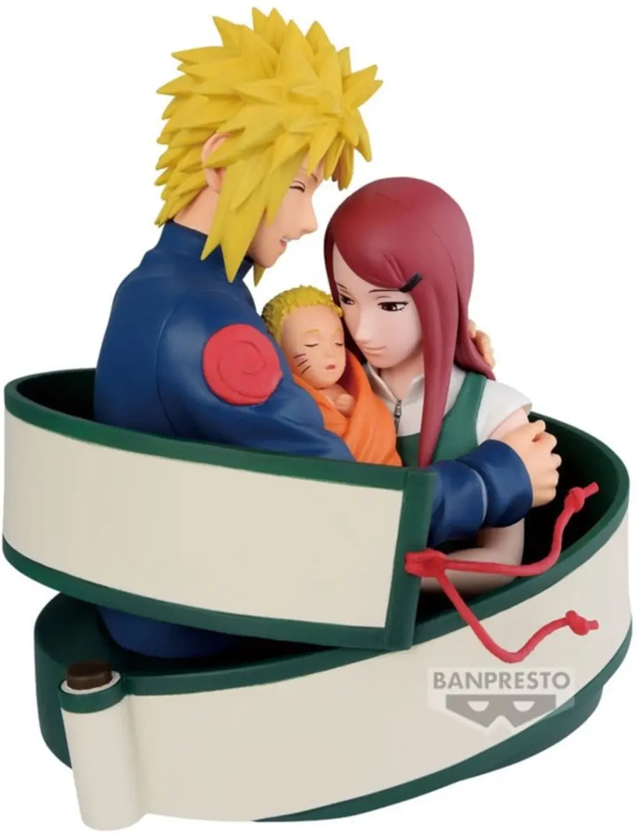 Bandai Namco Naruto 72 Series Minato Kushina & Naruto PVC Statue - 13cm - Multicolor - afbeelding 5 van 5