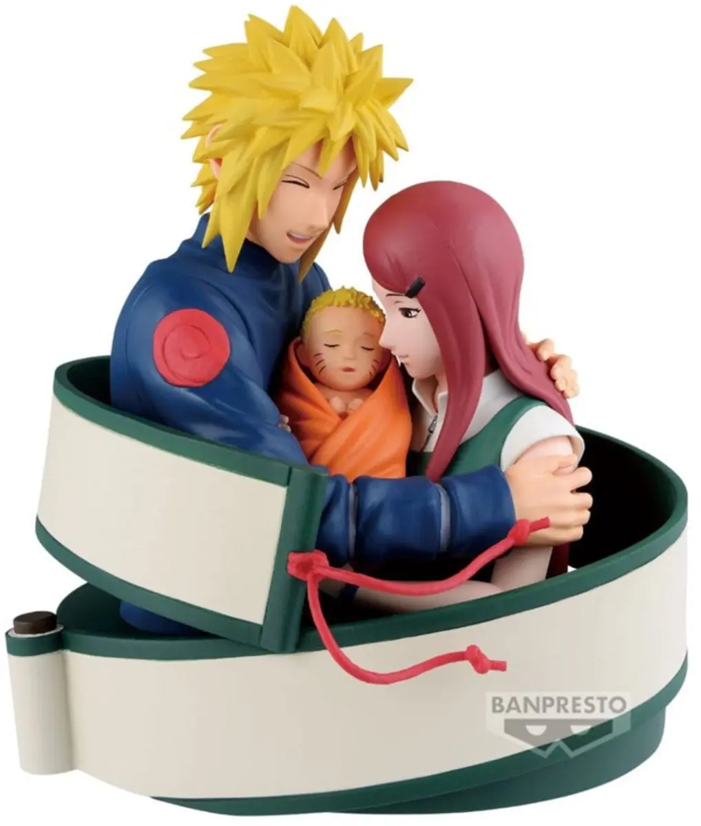 Bandai Namco Naruto 72 Series Minato Kushina & Naruto PVC Statue - 13cm - Multicolor - afbeelding 2 van 5