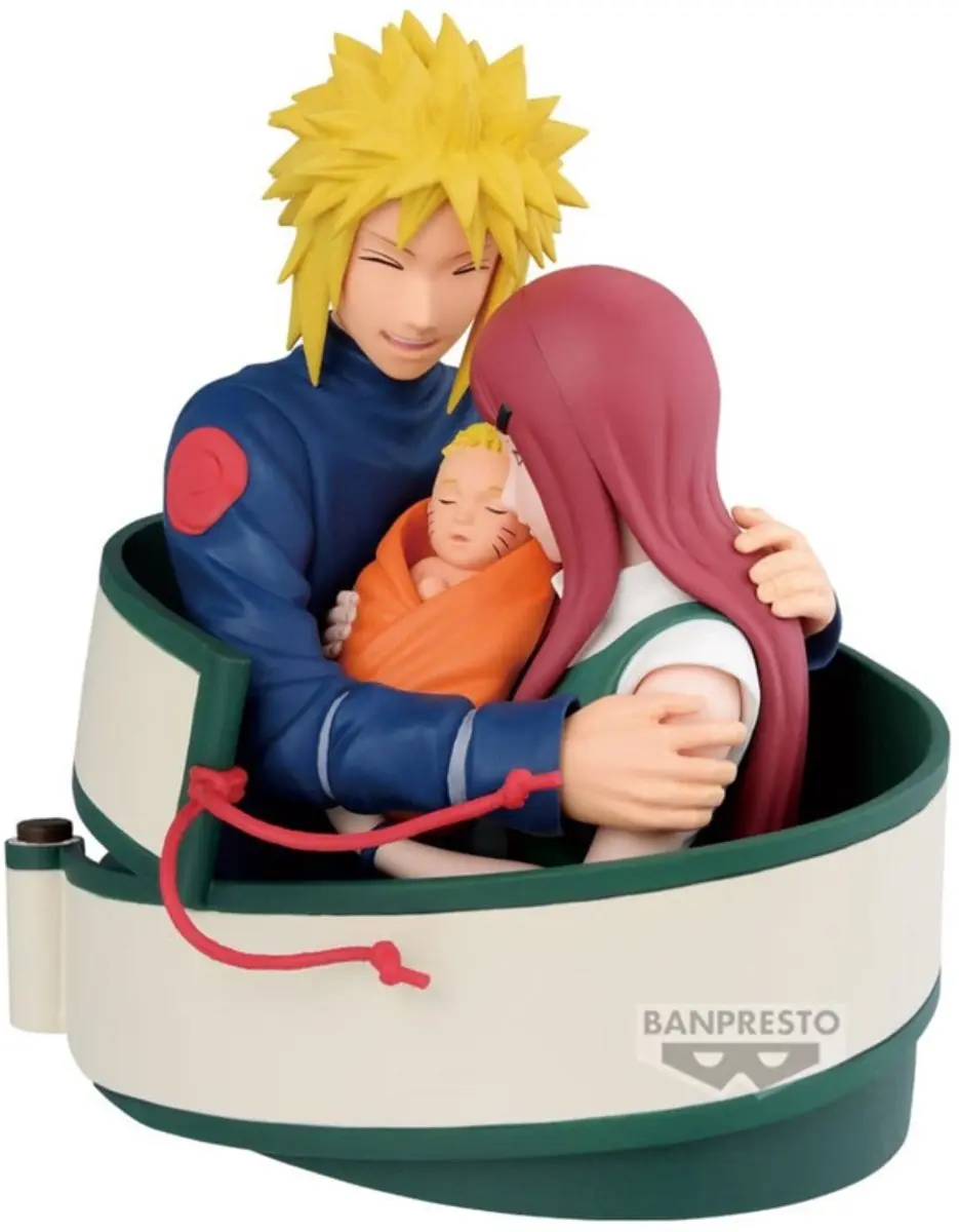 Bandai Namco Naruto 72 Series Minato Kushina & Naruto PVC Statue - 13cm - Multicolor - afbeelding 4 van 5
