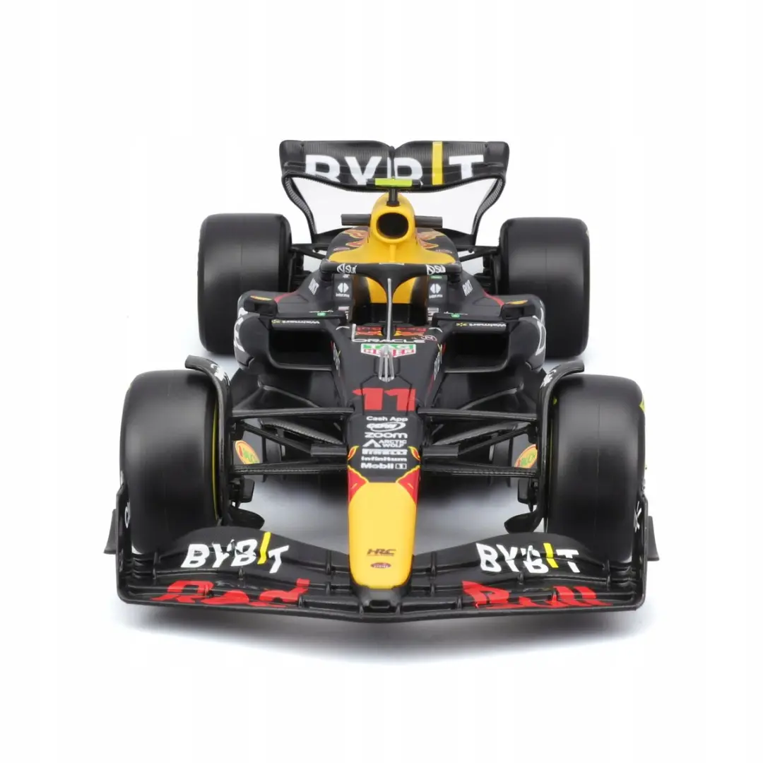 Bburago Bolid F1 Red Bull RB19 #11 S. Perez 1:24 - Donkerblauw/Zwart/Rood - afbeelding 6 van 6