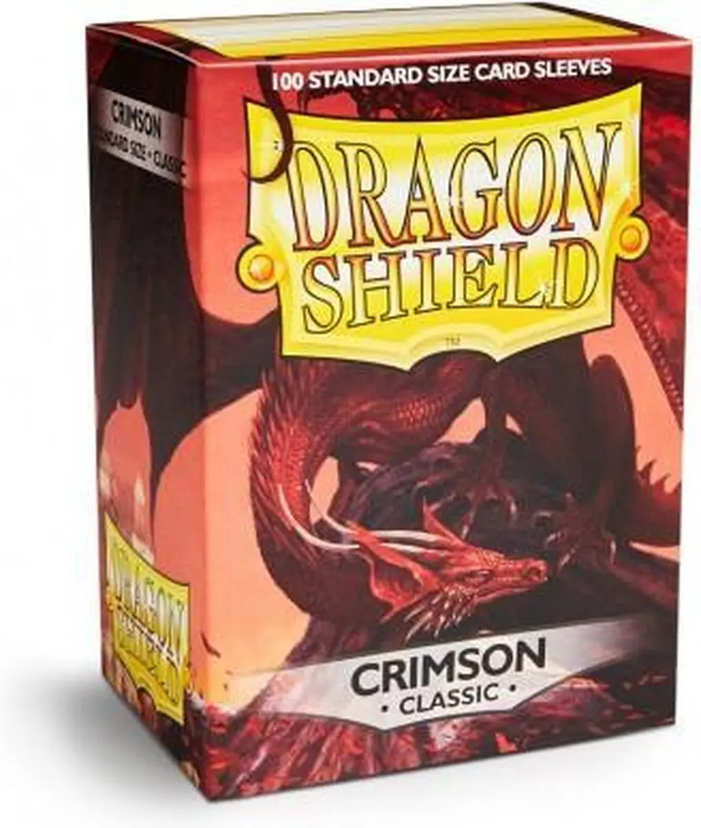 Arcane Tinmen Dragon Shield Crimson Sleeves - 100 Stuks