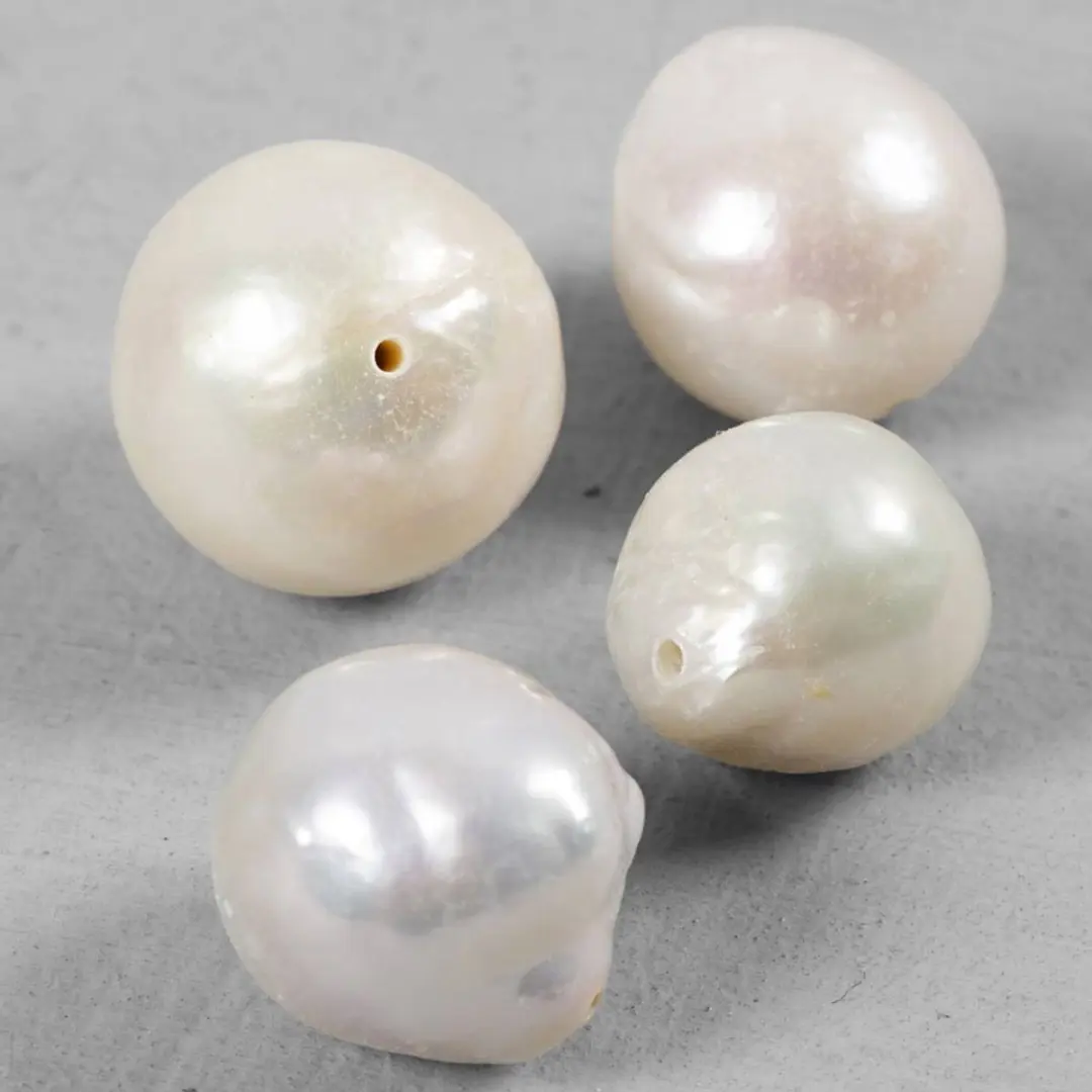 Creativ Company Freshwater Pearls 13-14mm - Meerkleurig - 4 Stuks