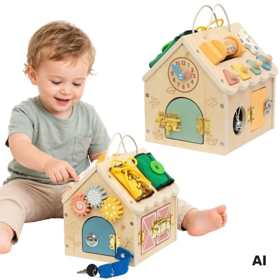 Tooky speelgoed houten manipulatiehuis