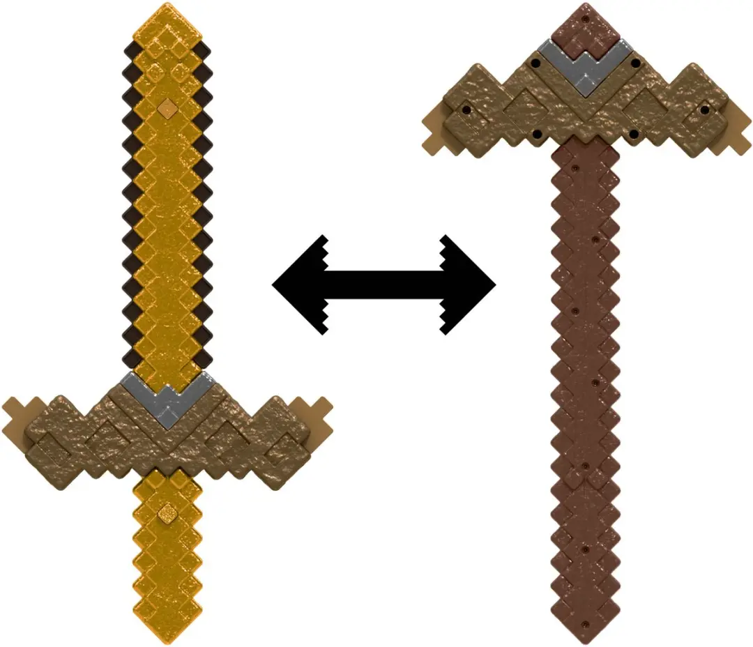 Minecraft Click and Switch Sword and Pickaxe Roleplay