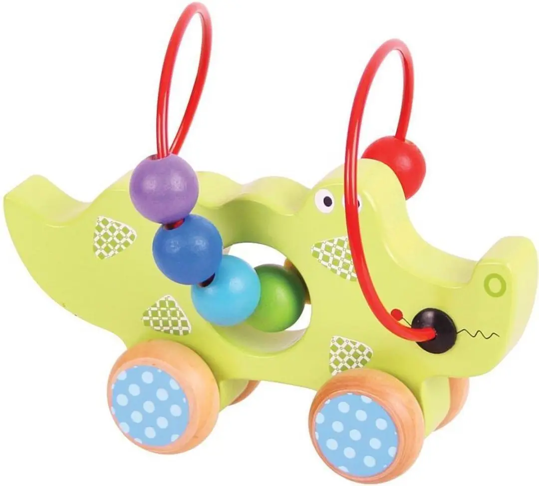 BIGJIGS Opduwframe Krokodil - Multikleur
