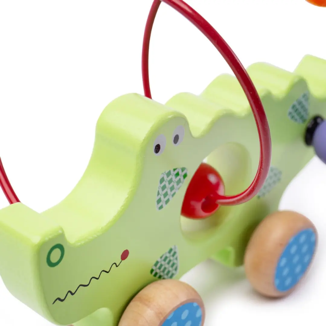 BIGJIGS Opduwframe Krokodil - Multikleur