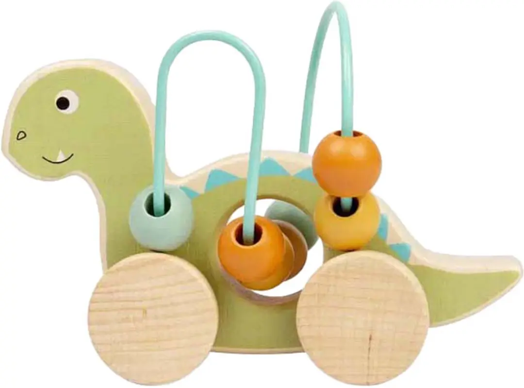 BIGJIGS Houten Duwfiguur Diplodocus 36084 - Multi
