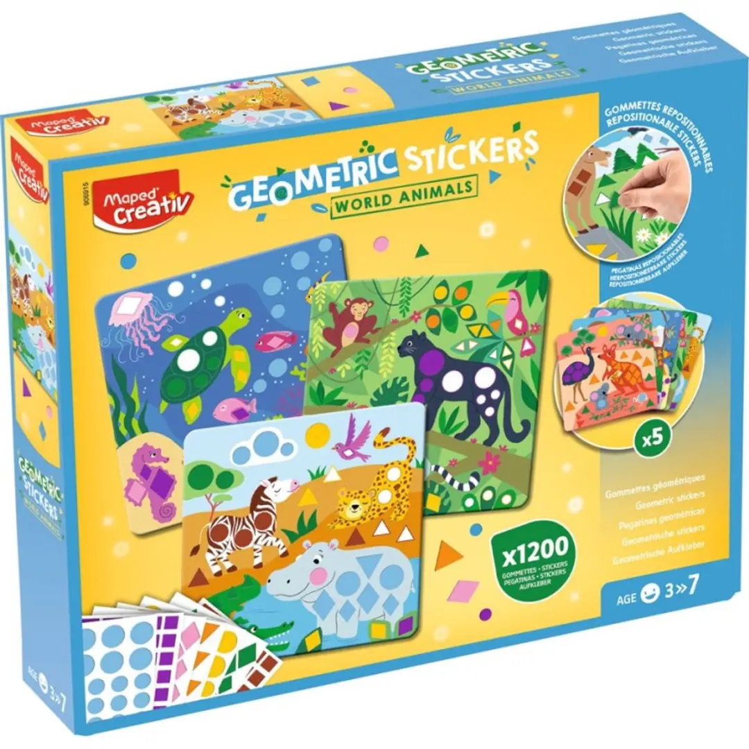 Maped Creativ Geometrie Stickers Dierenwereld