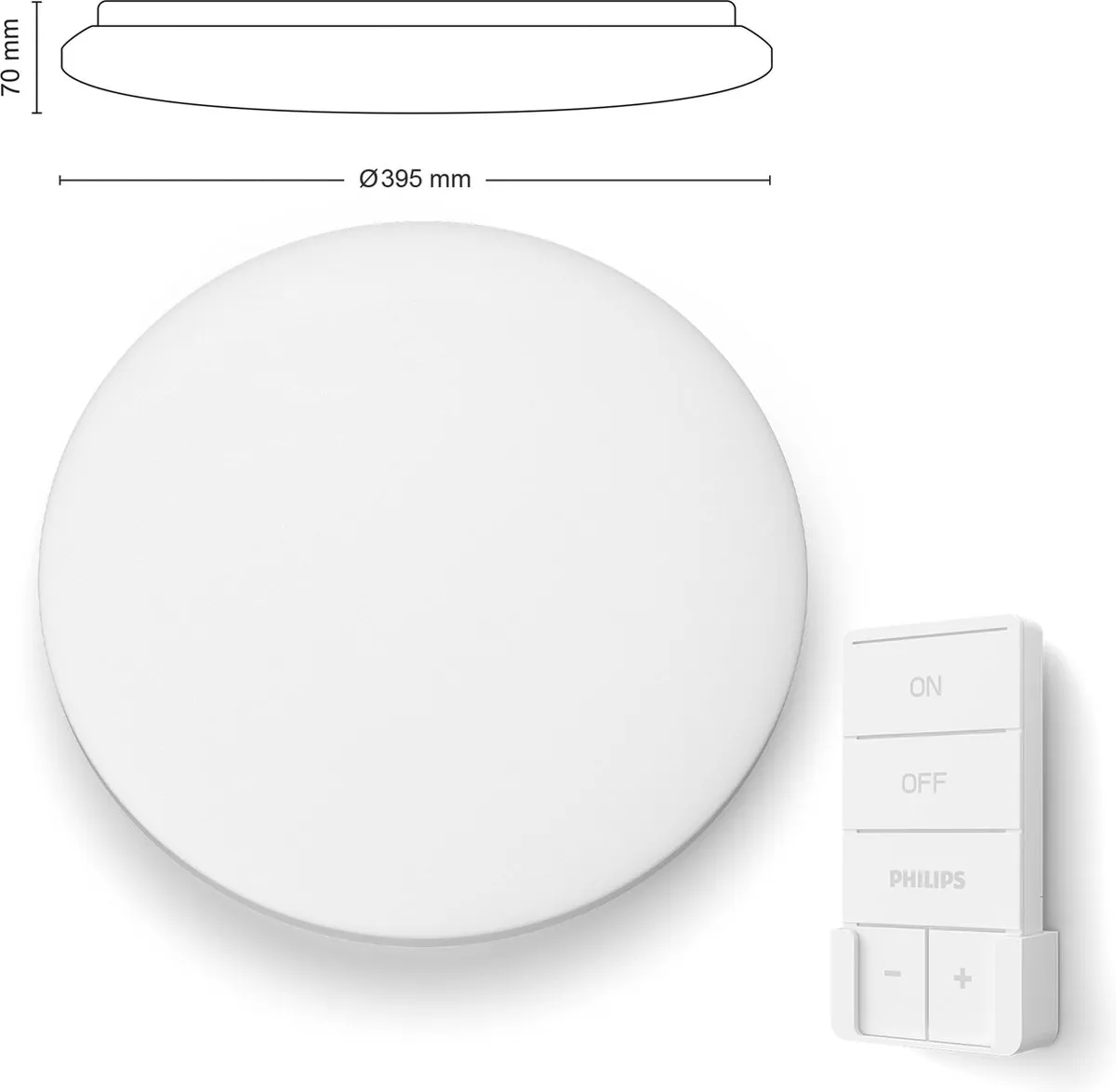 Philips Izso Plafonnière 24W - Wit - afbeelding 6 van 6