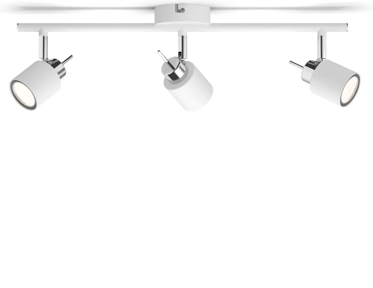 Philips Meranti Opbouwspot 3x GU10 - Warmwit 2700K - Wit