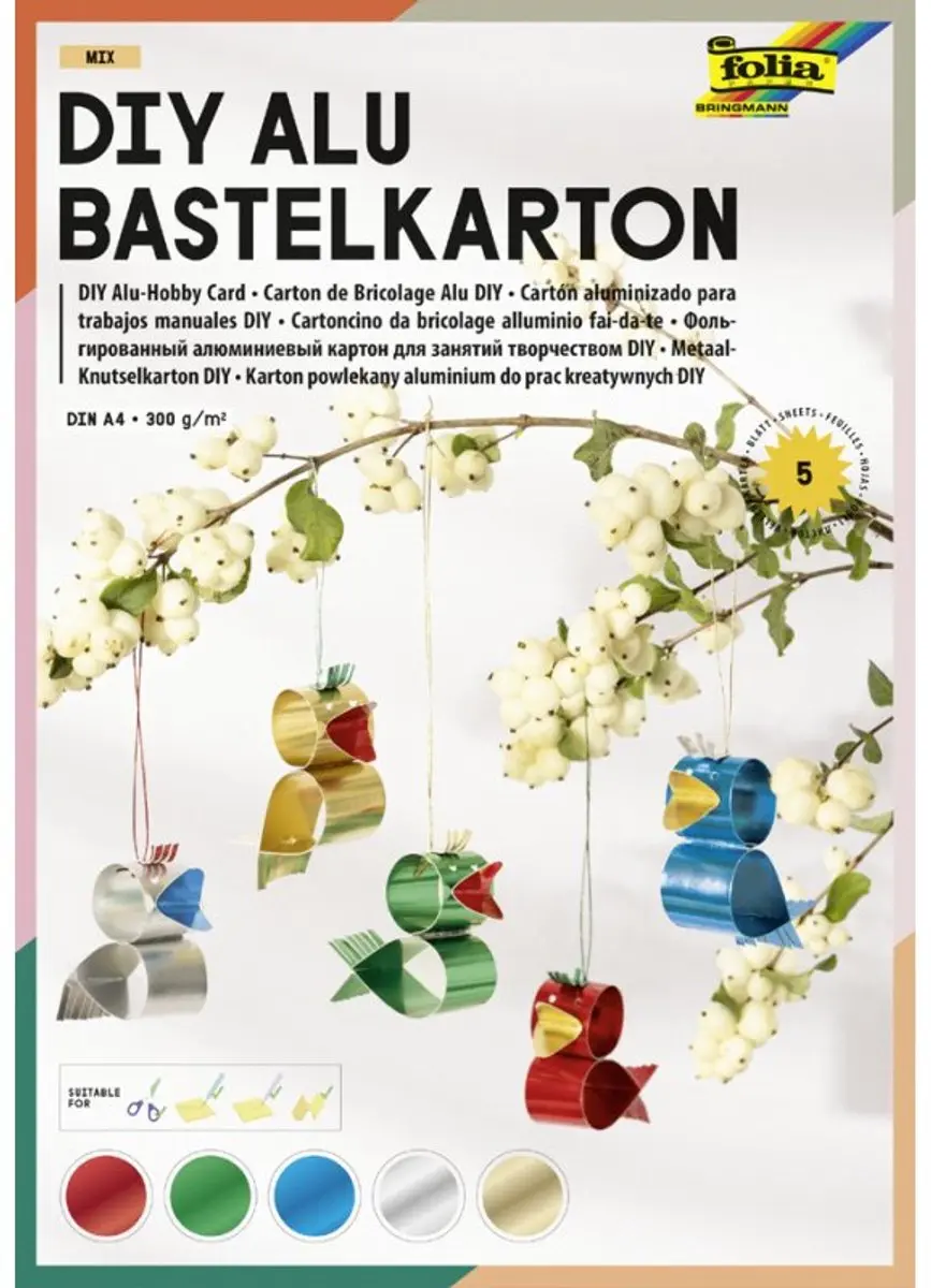 Folia DIY Aluminium Knutselkarton A4