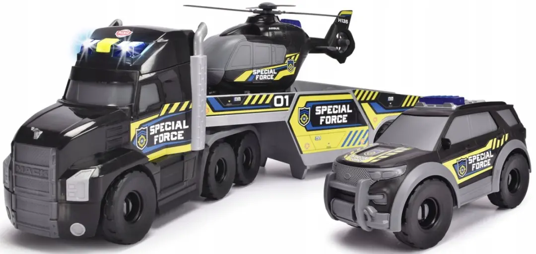 Dickie Toys Reddingswagen 203302010 - met aanhanger & helikopter - 70cm - afbeelding 2 van 3
