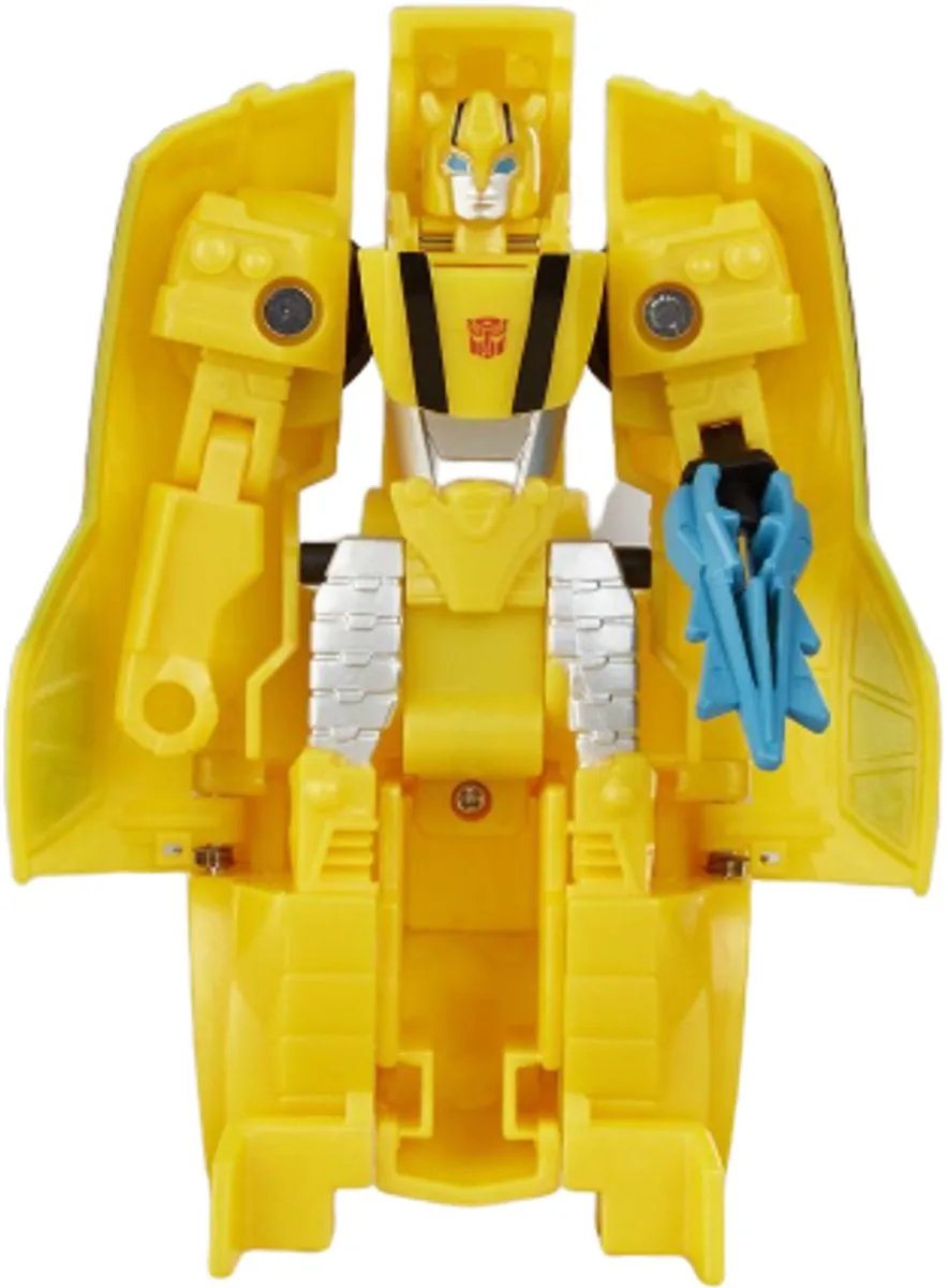Transformers Cyberverse 1 Step Changer Sting Shot Bumblebee - Geel