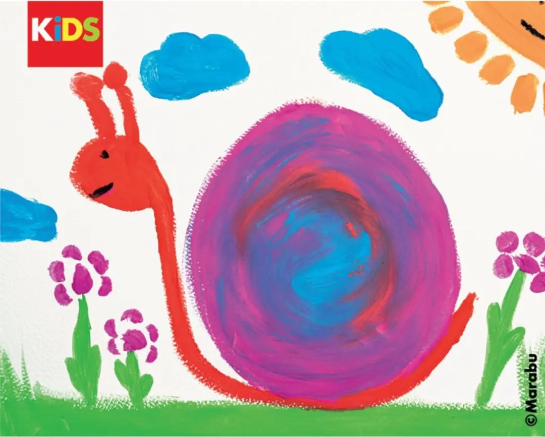 Marabu KiDS kunstpenselen Little Artist, set van 5, synthetisch haar