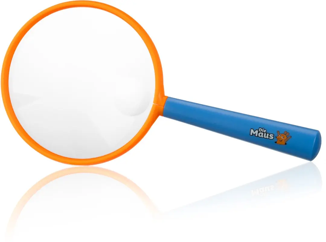 Bresser DieMaus Vergrootglas 2.5x/4x - Oranje/Blauw - afbeelding 4 van 6