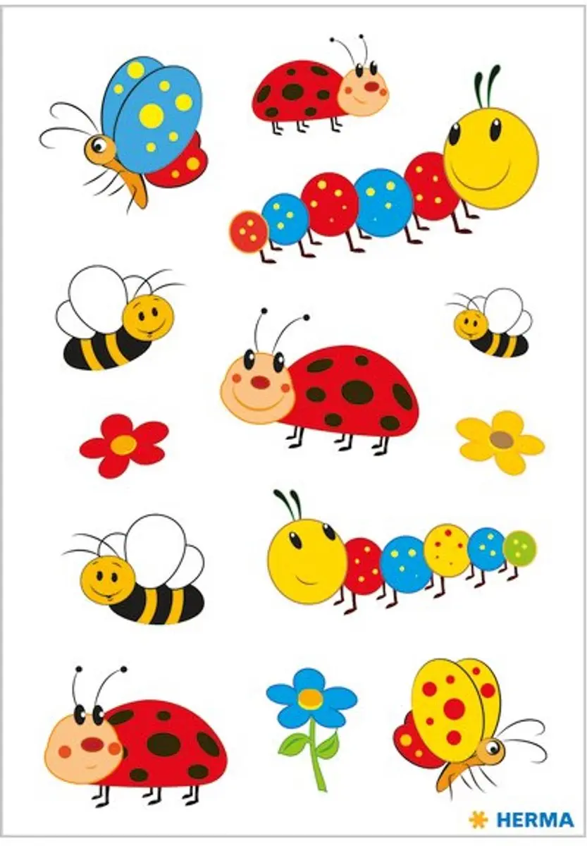 HERMA stickers DECOR, zelfklevend, 84 × 120 mm, 3 vel à 12 stuks
