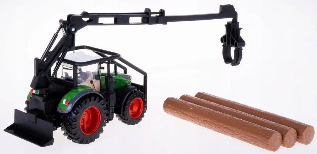 Bburago Fendt 1050 Vario Traktor met Houtgrijper - Groen/Zwart/Rood - afbeelding 5 van 5