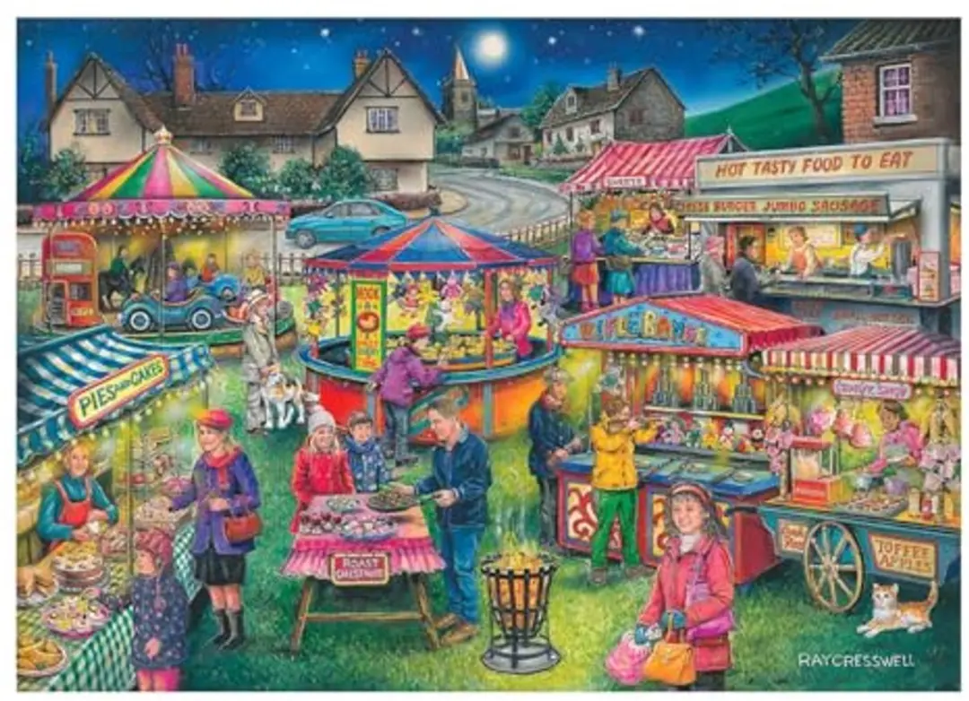 House of Puzzles legpuzzel dorpsfeest XXL 500 stukjes volwassenen.