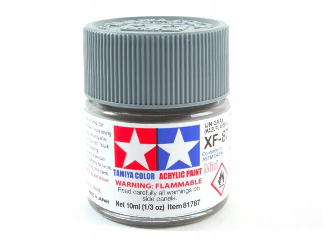 Tamiya Acrylverf Grijs Mat 10ml XF-87 IJN Grey