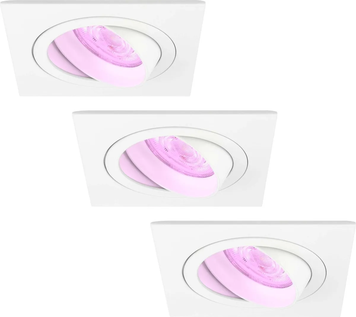 LEDVION 3X SMART Sevilla Inbouwspot Dimbaar WiFi RGBW