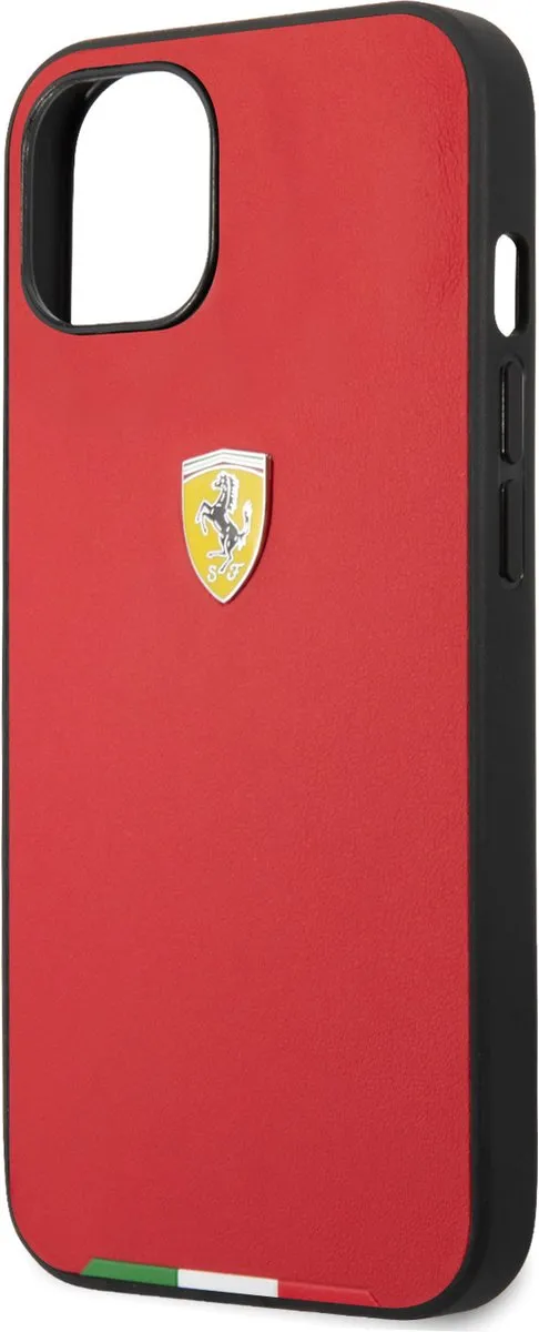 Ferrari PU Hoesje voor Apple iPhone 14 Plus - Rood - Bescherm je Telefoon - Back Cover
