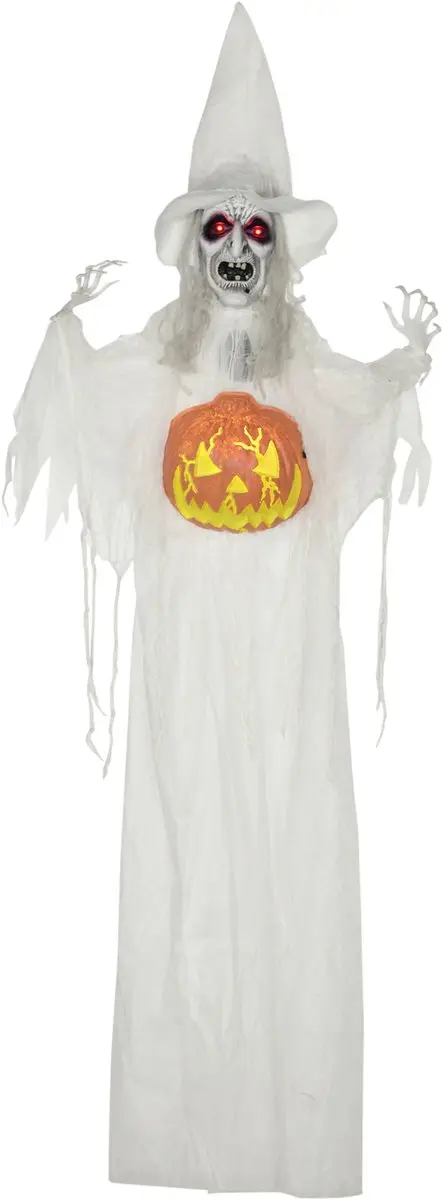 ECTEATOY® Halloween Geest Pop met Geluid, Sensor en 60 cm 18 cm 183 cm