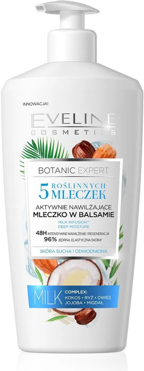 Eveline Cosmetics Botanic Expert 5 Milks Actively Moisturising Body Lotion In Ba